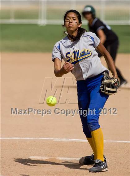 Thumbnail 3 in St. Matthias @ Pomona Catholic (CIF SS Playoffs) photogallery.