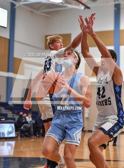 Thumbnail 3 in St. Andrew's vs Round Rock HomeSchool (St. Dominic Savio Tournament) photogallery.