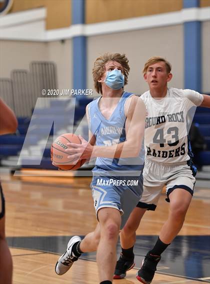 Thumbnail 2 in St. Andrew's vs Round Rock HomeSchool (St. Dominic Savio Tournament) photogallery.