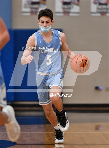 Thumbnail 2 in St. Andrew's vs Round Rock HomeSchool (St. Dominic Savio Tournament) photogallery.