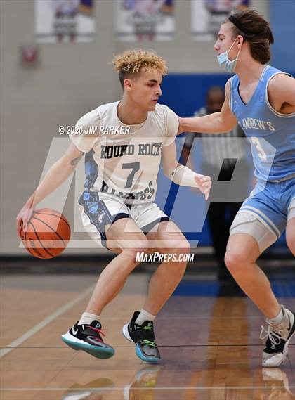 Thumbnail 3 in St. Andrew's vs Round Rock HomeSchool (St. Dominic Savio Tournament) photogallery.