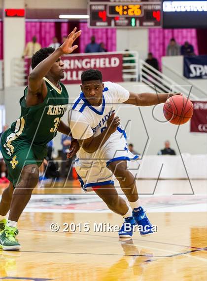 Thumbnail 2 in Kinston vs. Trenton Catholic Academy (Spalding HoopHall Classic) photogallery.
