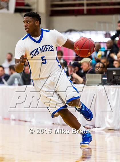 Thumbnail 2 in Kinston vs. Trenton Catholic Academy (Spalding HoopHall Classic) photogallery.