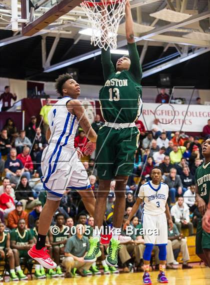 Thumbnail 1 in Kinston vs. Trenton Catholic Academy (Spalding HoopHall Classic) photogallery.