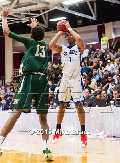 Thumbnail 2 in Kinston vs. Trenton Catholic Academy (Spalding HoopHall Classic) photogallery.