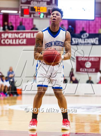 Thumbnail 1 in Kinston vs. Trenton Catholic Academy (Spalding HoopHall Classic) photogallery.