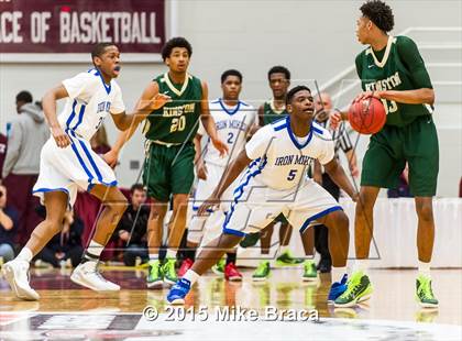 Thumbnail 2 in Kinston vs. Trenton Catholic Academy (Spalding HoopHall Classic) photogallery.