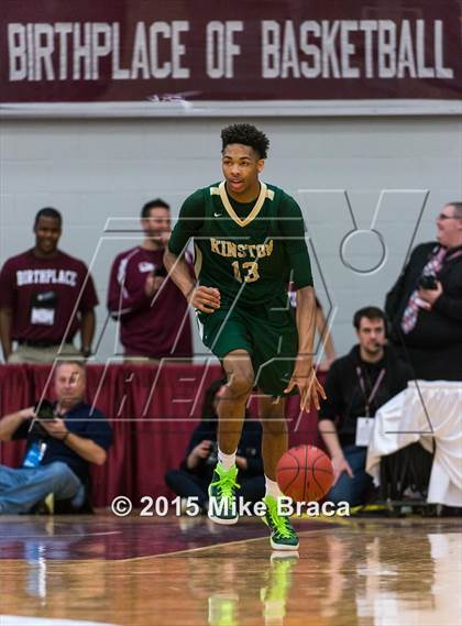 Thumbnail 2 in Kinston vs. Trenton Catholic Academy (Spalding HoopHall Classic) photogallery.