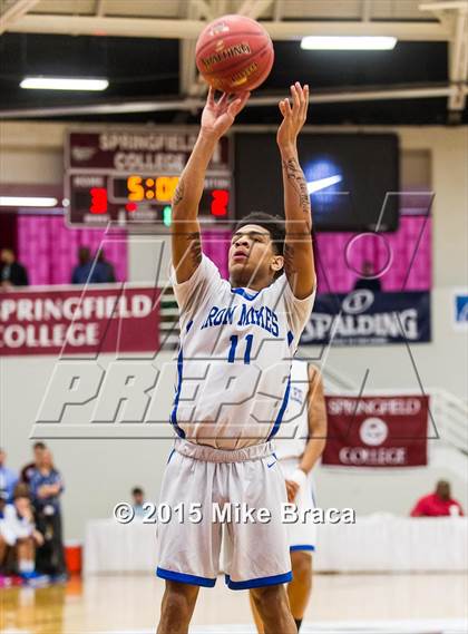 Thumbnail 1 in Kinston vs. Trenton Catholic Academy (Spalding HoopHall Classic) photogallery.
