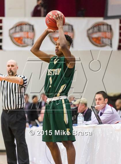 Thumbnail 1 in Kinston vs. Trenton Catholic Academy (Spalding HoopHall Classic) photogallery.