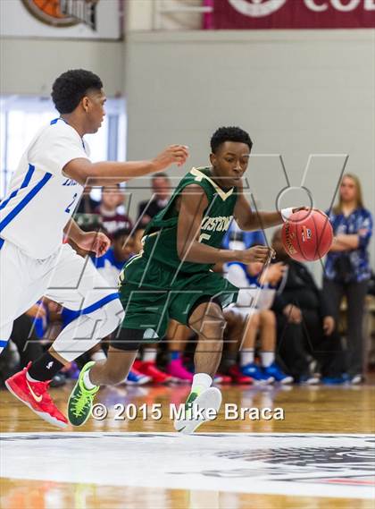 Thumbnail 2 in Kinston vs. Trenton Catholic Academy (Spalding HoopHall Classic) photogallery.