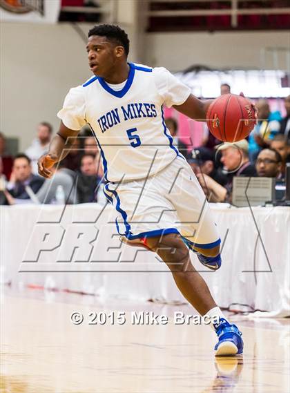 Thumbnail 1 in Kinston vs. Trenton Catholic Academy (Spalding HoopHall Classic) photogallery.