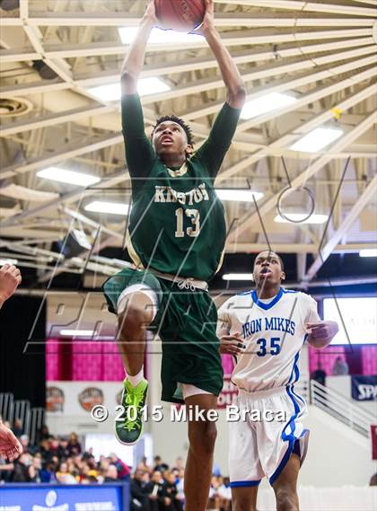 Thumbnail 2 in Kinston vs. Trenton Catholic Academy (Spalding HoopHall Classic) photogallery.