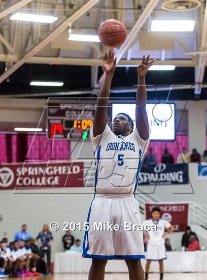 Thumbnail 3 in Kinston vs. Trenton Catholic Academy (Spalding HoopHall Classic) photogallery.