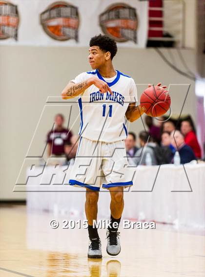 Thumbnail 2 in Kinston vs. Trenton Catholic Academy (Spalding HoopHall Classic) photogallery.