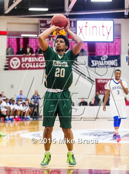 Thumbnail 3 in Kinston vs. Trenton Catholic Academy (Spalding HoopHall Classic) photogallery.
