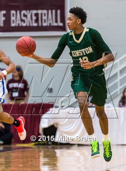 Thumbnail 3 in Kinston vs. Trenton Catholic Academy (Spalding HoopHall Classic) photogallery.