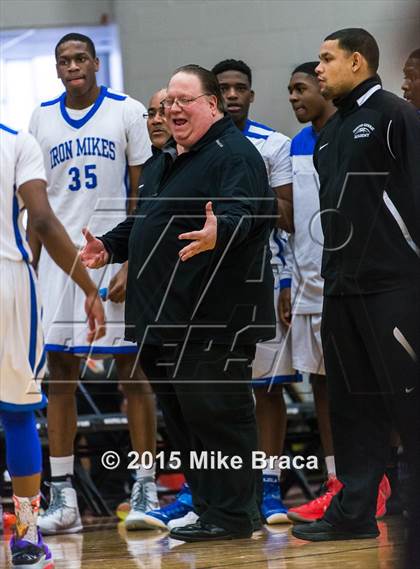 Thumbnail 2 in Kinston vs. Trenton Catholic Academy (Spalding HoopHall Classic) photogallery.