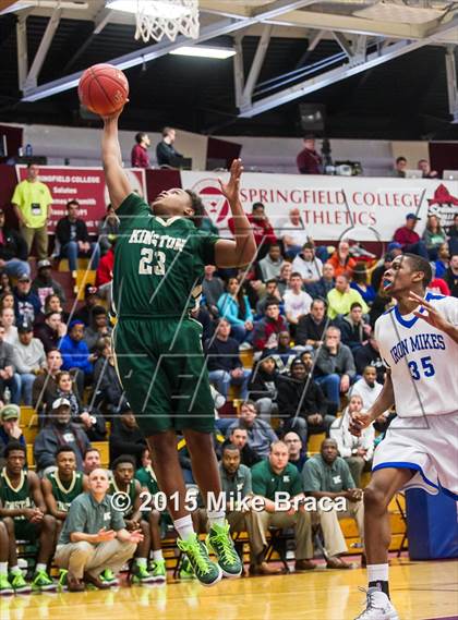 Thumbnail 1 in Kinston vs. Trenton Catholic Academy (Spalding HoopHall Classic) photogallery.