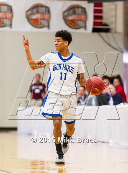 Thumbnail 1 in Kinston vs. Trenton Catholic Academy (Spalding HoopHall Classic) photogallery.