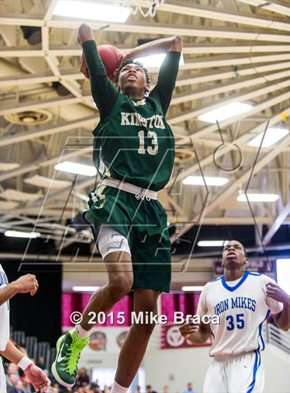 Thumbnail 3 in Kinston vs. Trenton Catholic Academy (Spalding HoopHall Classic) photogallery.
