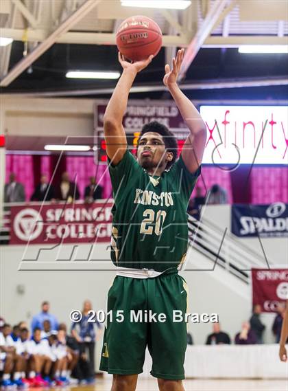 Thumbnail 1 in Kinston vs. Trenton Catholic Academy (Spalding HoopHall Classic) photogallery.