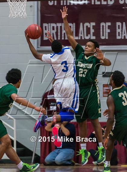 Thumbnail 1 in Kinston vs. Trenton Catholic Academy (Spalding HoopHall Classic) photogallery.