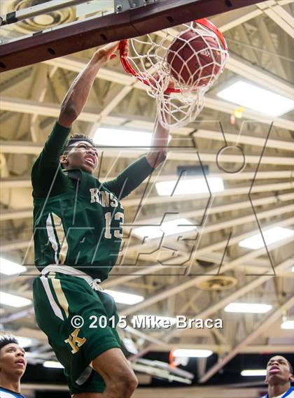 Thumbnail 2 in Kinston vs. Trenton Catholic Academy (Spalding HoopHall Classic) photogallery.