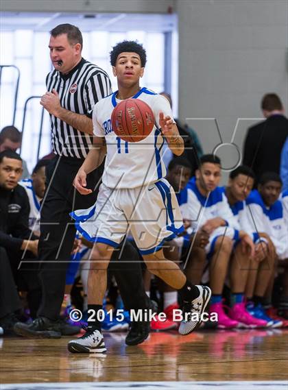 Thumbnail 2 in Kinston vs. Trenton Catholic Academy (Spalding HoopHall Classic) photogallery.