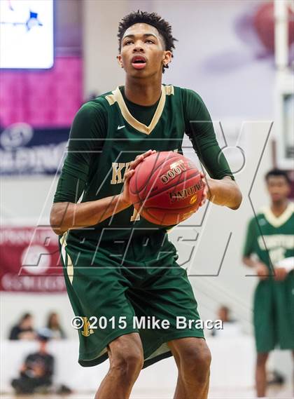 Thumbnail 3 in Kinston vs. Trenton Catholic Academy (Spalding HoopHall Classic) photogallery.