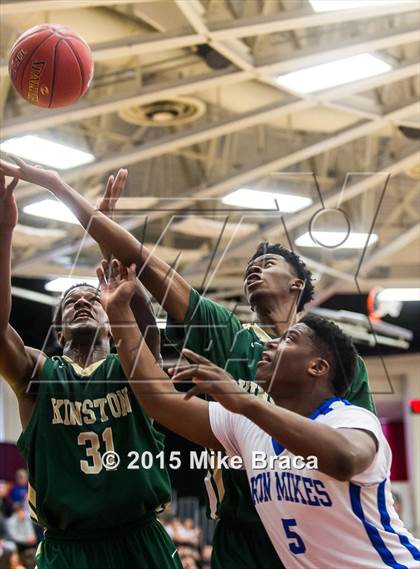 Thumbnail 3 in Kinston vs. Trenton Catholic Academy (Spalding HoopHall Classic) photogallery.