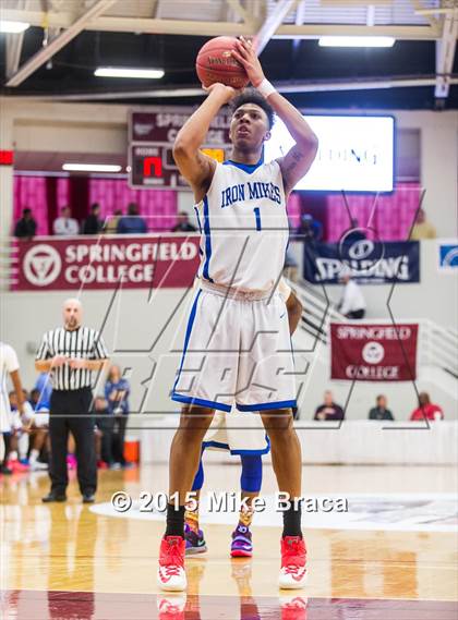 Thumbnail 3 in Kinston vs. Trenton Catholic Academy (Spalding HoopHall Classic) photogallery.