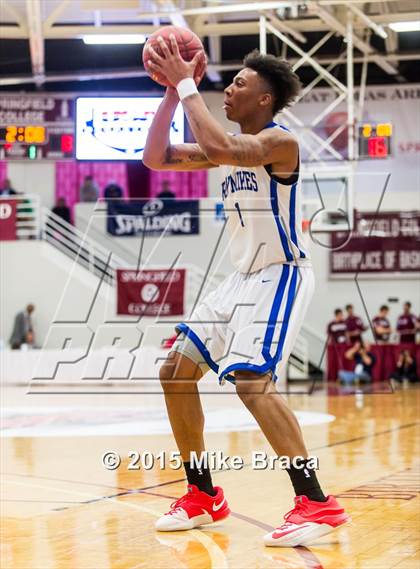 Thumbnail 3 in Kinston vs. Trenton Catholic Academy (Spalding HoopHall Classic) photogallery.