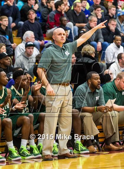 Thumbnail 3 in Kinston vs. Trenton Catholic Academy (Spalding HoopHall Classic) photogallery.