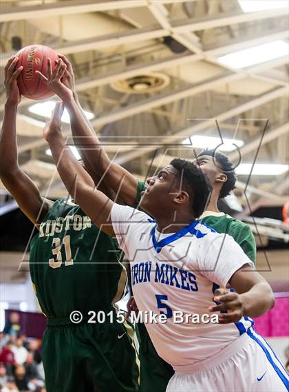 Thumbnail 1 in Kinston vs. Trenton Catholic Academy (Spalding HoopHall Classic) photogallery.