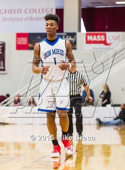 Thumbnail 2 in Kinston vs. Trenton Catholic Academy (Spalding HoopHall Classic) photogallery.
