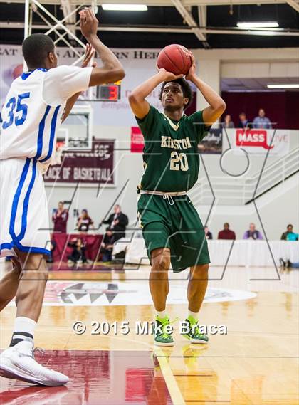 Thumbnail 1 in Kinston vs. Trenton Catholic Academy (Spalding HoopHall Classic) photogallery.