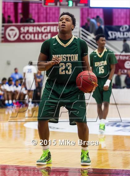 Thumbnail 2 in Kinston vs. Trenton Catholic Academy (Spalding HoopHall Classic) photogallery.