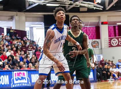 Thumbnail 2 in Kinston vs. Trenton Catholic Academy (Spalding HoopHall Classic) photogallery.