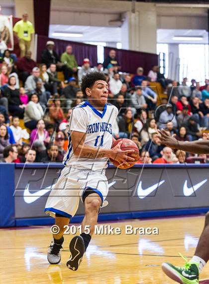 Thumbnail 2 in Kinston vs. Trenton Catholic Academy (Spalding HoopHall Classic) photogallery.