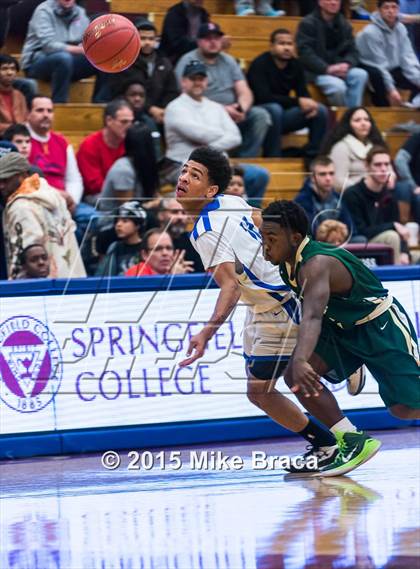 Thumbnail 2 in Kinston vs. Trenton Catholic Academy (Spalding HoopHall Classic) photogallery.