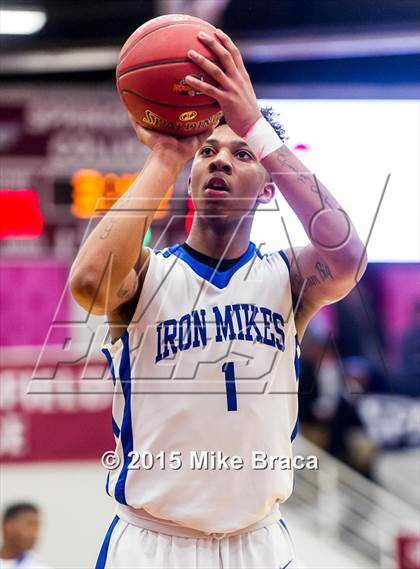 Thumbnail 3 in Kinston vs. Trenton Catholic Academy (Spalding HoopHall Classic) photogallery.