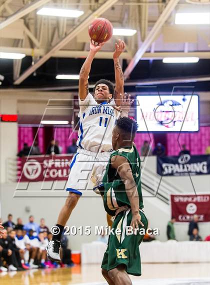 Thumbnail 3 in Kinston vs. Trenton Catholic Academy (Spalding HoopHall Classic) photogallery.