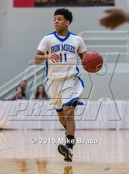 Thumbnail 1 in Kinston vs. Trenton Catholic Academy (Spalding HoopHall Classic) photogallery.
