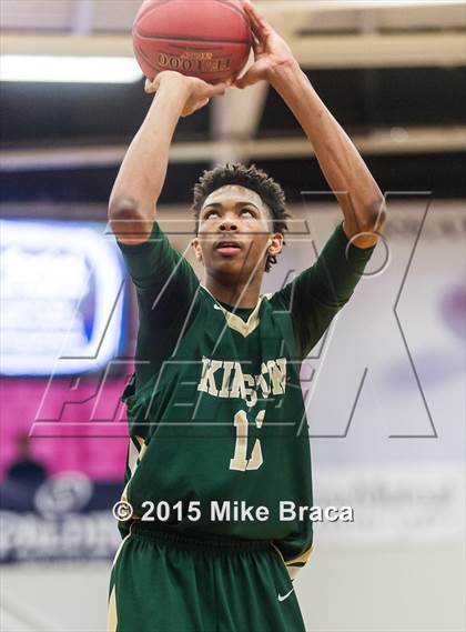 Thumbnail 3 in Kinston vs. Trenton Catholic Academy (Spalding HoopHall Classic) photogallery.