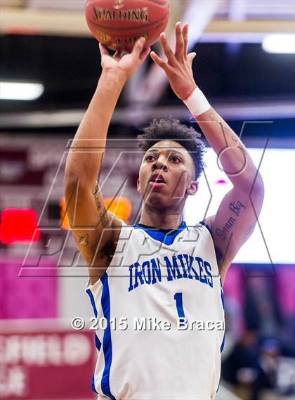 Thumbnail 1 in Kinston vs. Trenton Catholic Academy (Spalding HoopHall Classic) photogallery.