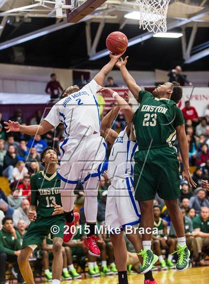 Thumbnail 3 in Kinston vs. Trenton Catholic Academy (Spalding HoopHall Classic) photogallery.