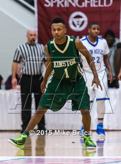 Thumbnail 1 in Kinston vs. Trenton Catholic Academy (Spalding HoopHall Classic) photogallery.
