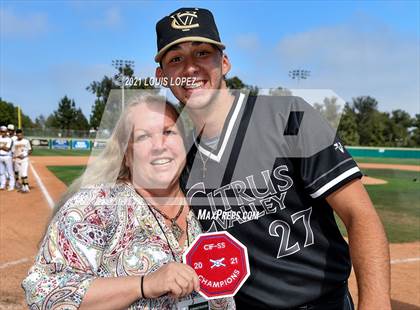 Thumbnail 2 in Cajon vs. Citrus Valley (CIF SS DIV 5 Championship) photogallery.