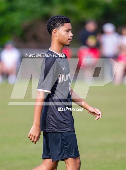 Thumbnail 1 in Holly Springs vs. Charlotte Catholic (NCSCA Kickoff Classic) photogallery.